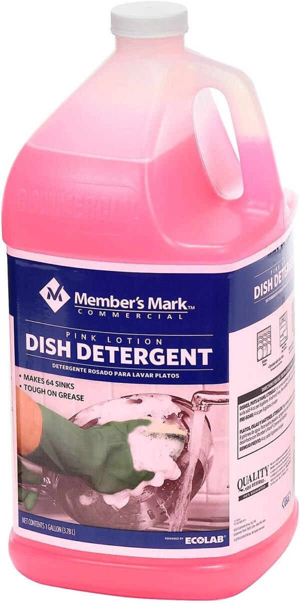 Commercial Pink Lotion Dish Detergent