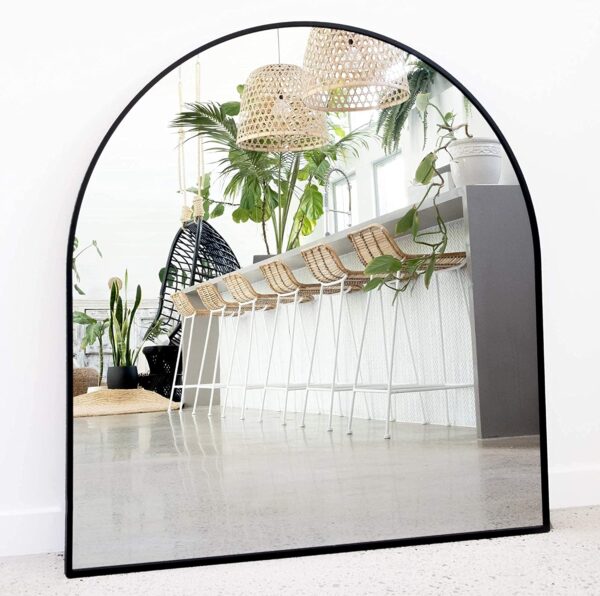 Black Arch Mirror Decor for Wall - Perfect for Entryway Mirror